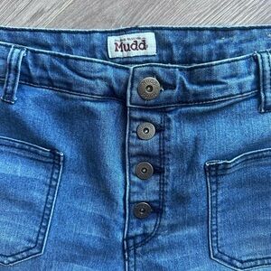 Vintage 90s Mudd jeans flared bell bottom faded flare leg size 17 waist 34 35 36